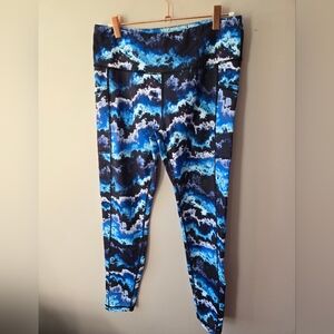 Constantly Varied Gear (CVG) Blue Waves Leggings – Large
